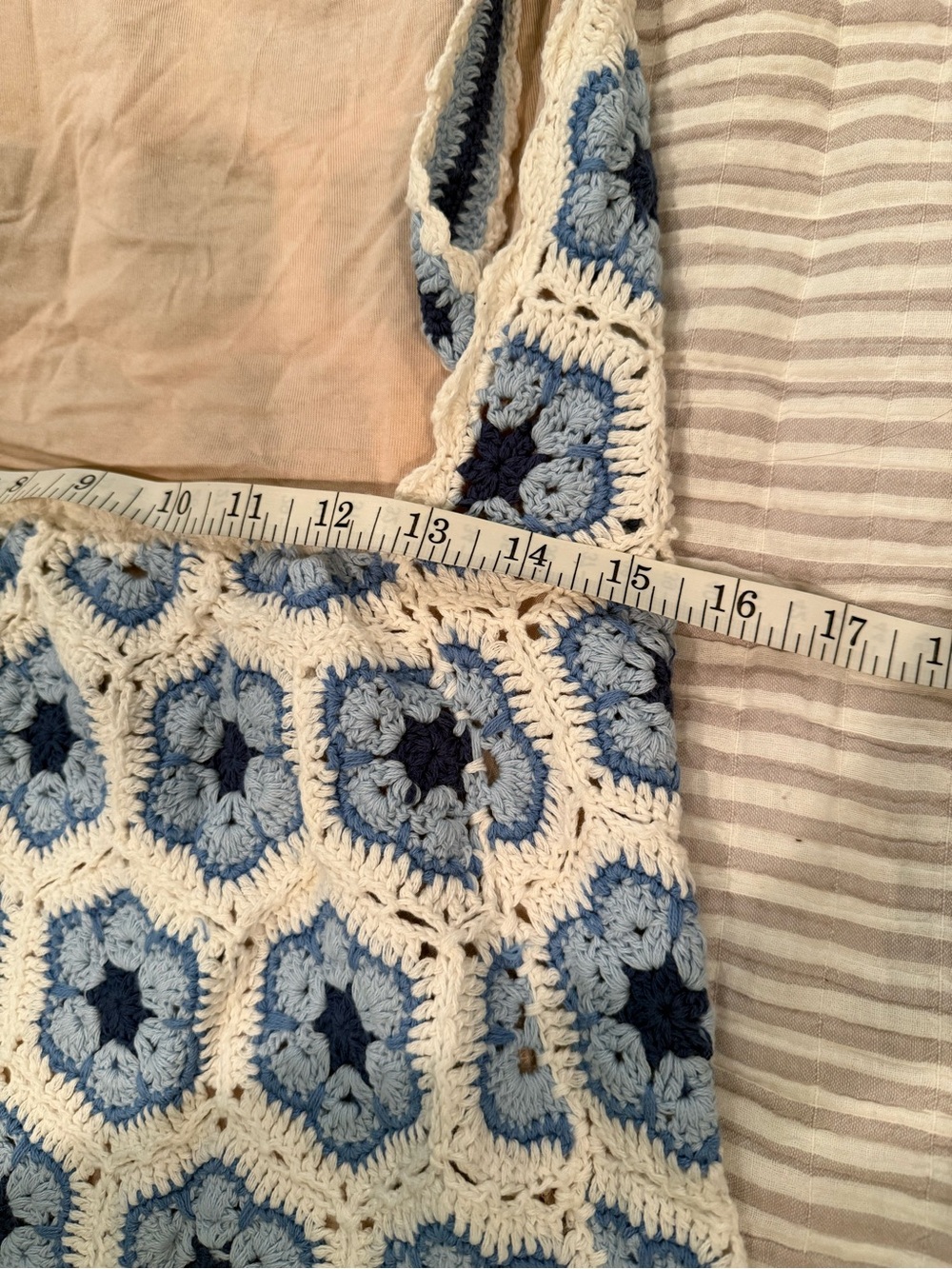 Show Me your Mumu Crochet Blue Halter Mini Dress EUC - Picture 5 of 7